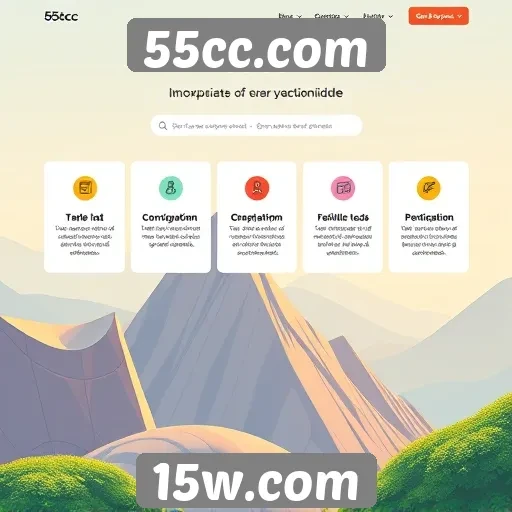 Análise das funcionalidades do site 55cc.com